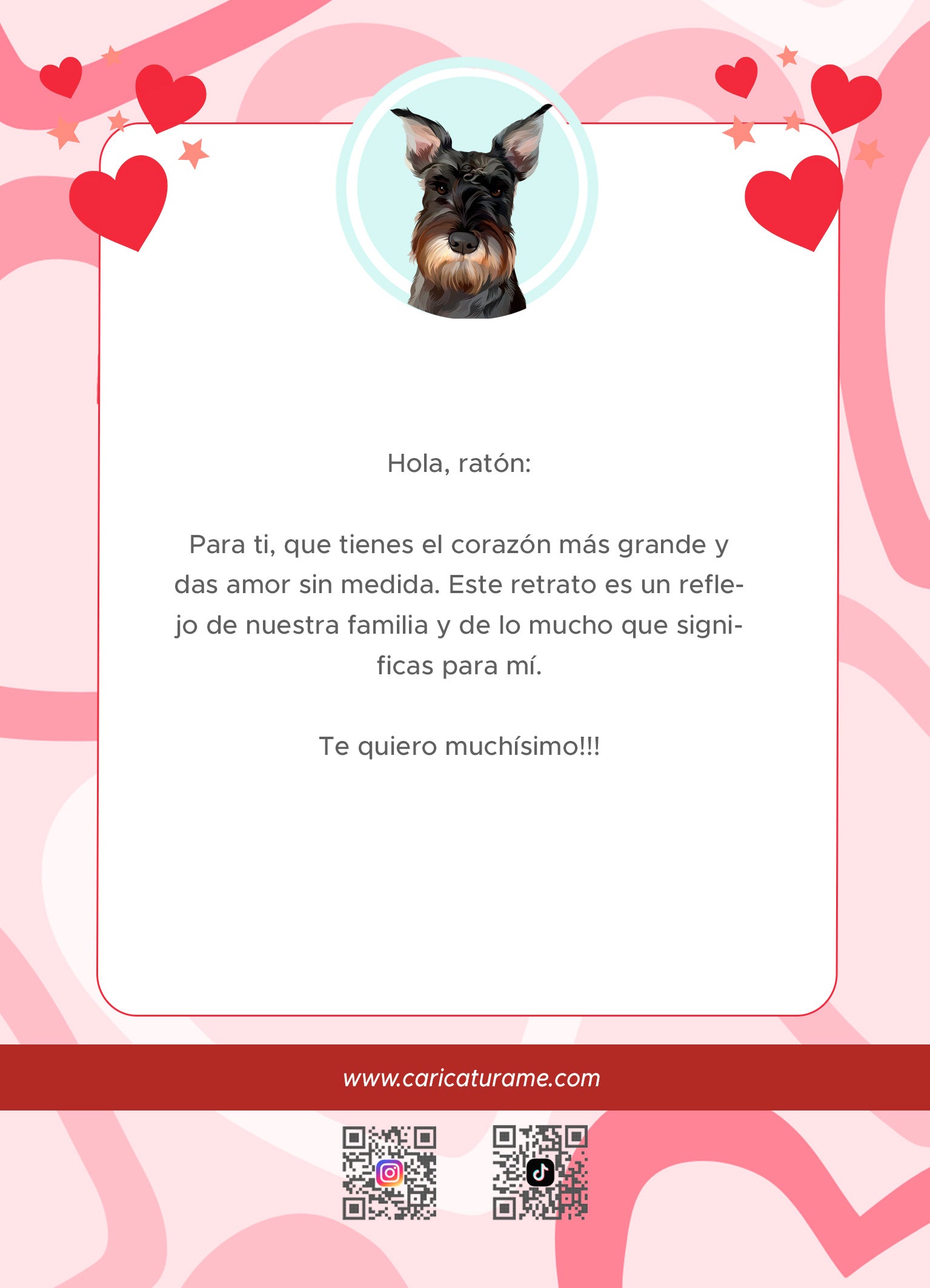 Tarjeta Personalizada con Mascota - Especial 50% dto.